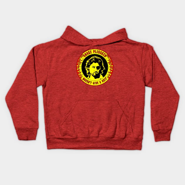 Snake Plissken (doesn't give a shit) Colour Kids Hoodie by CosmicAngerDesign